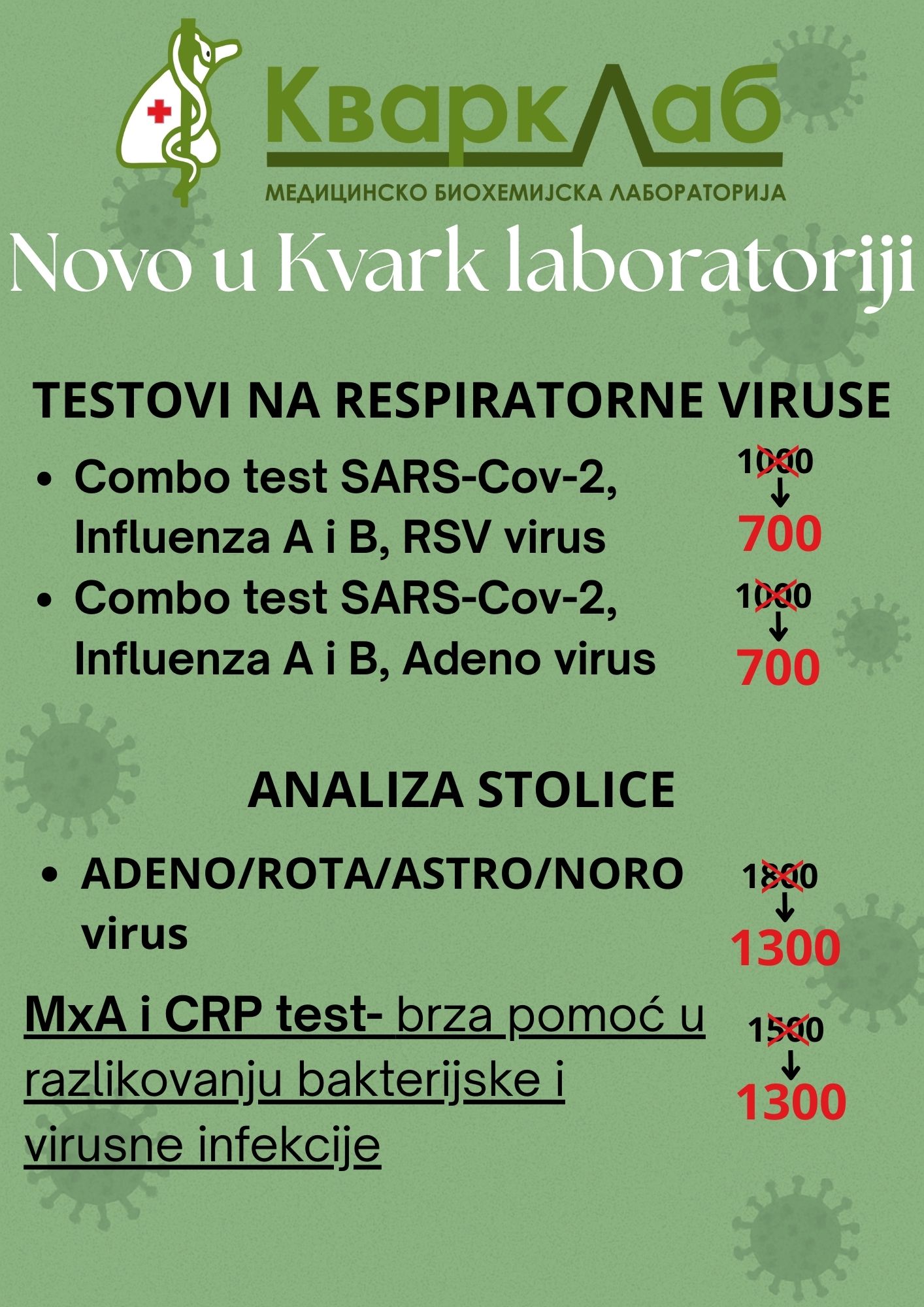 NOVO U KVARK LABORATORIJI
